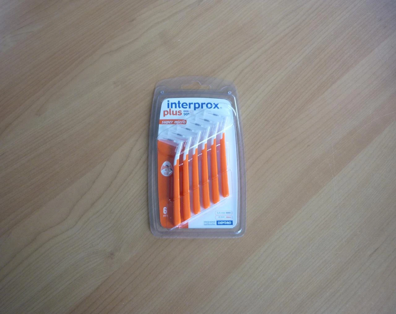 Interprox plus 90° 6x Super micro Oranje ISO 1 0,7-0,8 mm Interdentaal ragers